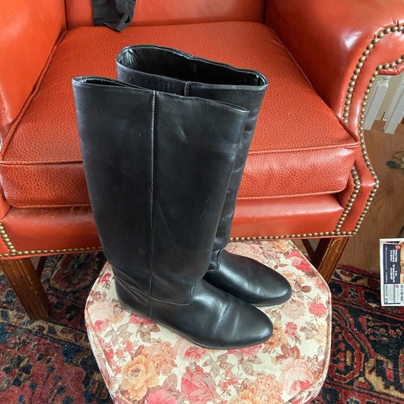 Pimento leather boots from Italy. Worn 1x too small.  Originally 229.00 - Picture 4 of 5